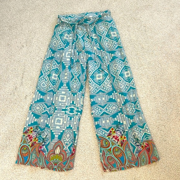 Johnny Was Dandridge Wrap Beach Pants - Picture 3 of 9